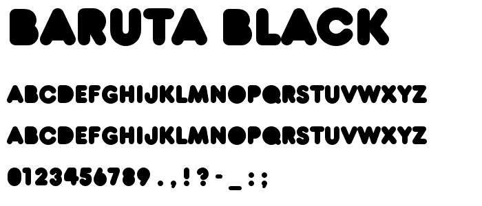 Baruta Black font